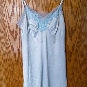 True Vintage Blue Slip Dress Midi